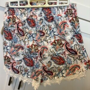 Charlotte Russe Multicolor Patterned Fabric